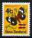 New Zealand 1971-73 Magpie Moth 4c on 2.5c unmounted mint, SG 957*