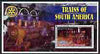 Somalia 2002 Trains of South America perf s/sheet with Rotary Logo in background, fine cto used