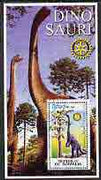 Somalia 2002 Dinosaurs perf s/sheet #5 (with Rotary Logo) fine cto used