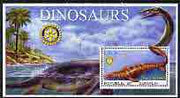 Somalia 2002 Dinosaurs perf s/sheet #7 (with Rotary Logo) fine cto used