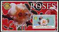 Somalia 2002 Roses #1 perf s/sheet (with Rotary Logo) fine cto used