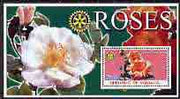 Somalia 2002 Roses #2 perf s/sheet (with Rotary Logo) fine cto used
