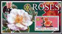 Somalia 2002 Roses #2 perf s/sheet (with Rotary Logo) fine cto used