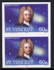 St Vincent 1986 Halley's Comet 60c (Edmond Halley) imperf single as SG 974 unmounted mint