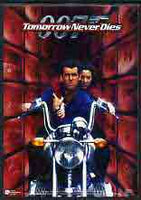 Postcard - Publicity postcard for Tomorrow Never Dies showing James Bond on Motorcycle, unused and pristine