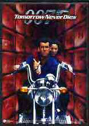 Postcard - Publicity postcard for Tomorrow Never Dies showing James Bond on Motorcycle, unused and pristine