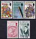 Guernsey 1993 Birth Bicentenary of Thomas De La Rue (printer) perf set of 5 unmounted mint, SG 617-21