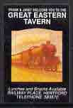 Match Box Label - Great Eastern Tavern, Hertford (showing steam loco) unused and pristine