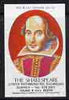 Match Box Label - The Shakespeare, Richmond (showing portrait of Shakespeare) unused and pristine