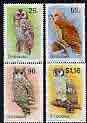 Zimbabwe 1993 Owls (2nd series) perf set of 4 unmounted mint, SG 850-53*