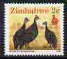 Zimbabwe 1990 Guineafowl 2c from def set, unmounted mint SG 769*
