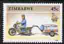 Zimbabwe 1990 Mail Motorcyclist 45c from def set, unmounted mint SG 783*