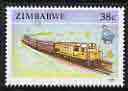Zimbabwe 1990 Diesel Train 38c from def set, unmounted mint SG 782*