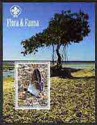 Somalia 2004 Flora & Fauna (Butterflies & Trees) perf m/sheet #2 with Scout logo in margin cto used