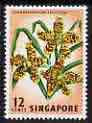 Singapore 1962-66 Orchid 12c (Grammatophyllum speciosum) unmounted mint SG 70*