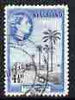 Nyasaland 1953-54 Fishing Village, Lake Nyasa 4.5d (from def set) fine cds used, SG 179