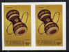 Zambia 1981 Musical Instruments 18n (Inshingili) imperf pair (as SG 357) unmounted mint