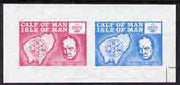 Calf of Man 1973 Churchill & Map (with Scout Logo) imperf m/sheet unmounted mint (as Rosen CA251MS var)