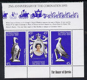 Christmas Island 1978 Coronation 25th Anniversary strip of 3 (QEII, Swan & Booby) unmounted mint SG 96-8