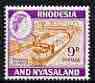 Rhodesia & Nyasaland 1959-62 Rhodesian Railways 9d (from def set) unmounted mint SG 24a
