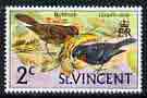 St Vincent 1970-71 Antillean Bullfinches 2c from def set unmounted mint, SG 287