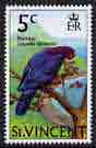 St Vincent 1970-71 Red-Necked Pigeon 5c (glazed paper) from def set unmounted mint, SG 290a