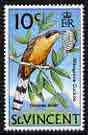 St Vincent 1970-71 Mangrove Cuckoo 10c from def set unmounted mint, SG 293