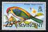 St Vincent 1970-71 Hooded Tanager 25c from def set unmounted mint, SG 296