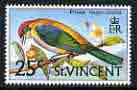 St Vincent 1970-71 Hooded Tanager 25c from def set unmounted mint, SG 296