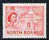 North Borneo 1954-59 Map 8c from def set unmounted mint, SG 377*