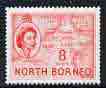 North Borneo 1954-59 Map 8c from def set unmounted mint, SG 377*