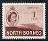 North Borneo 1954-59 Mount Kinabalu 1c from def set unmounted mint, SG 372