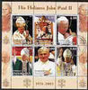 Tadjikistan 2003 Pope John Paul II perf sheetlet containing 6 values fine cto used