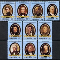 Liberia 1981 USA Presidents - 2nd series unmounted mint set of 10, SG 1494-1503