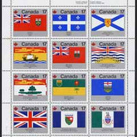 Canada 1979 Canada Day - Flags perf m/sheet containing set of 12 values unmounted mint, SG MS944