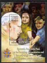 Somalia 2005 Farewell to Pope John Paul II perf m/sheet unmounted mint