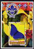Benin 2005 Scouts & Butterfly perf m/sheet fine cto used