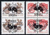 Tatarstan Republic - Buffalo set of 2 opt'd on,pair of Russian defs each in tete-beche format (total 8 stamps) unmounted mint