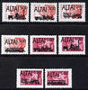 Altaj Republic - Railway Locos set of 8 each opt'd on Russian defs unmounted mint