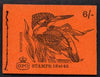 Great Britain 1968-70 Birds - Kingfisher (red cover June 1968) 6s booklet complete and fine, SG QP38