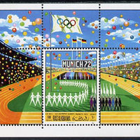 Ras Al Khaima 1970 Munich Olympics m/sheet unmounted mint, Mi BL 86A