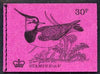 Great Britain 1971-73 Birds #2 - Lapwing (purple cover June 1971) 30p booklet complete and fine, SG DQ58