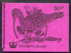 Great Britain 1971-73 Birds #1 - Curlew (purple cover Feb 1971) 30p booklet complete and fine, SG DQ56