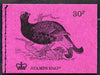 Great Britain 1971-73 Birds #6 - Black Grouse (purple cover Oct 1972) 30p booklet complete and fine, SG DQ66