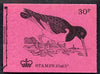 Great Britain 1971-73 Birds #8 - Oyster-Catcher (purple cover Aug 1973) 30p booklet complete and fine, SG DQ72