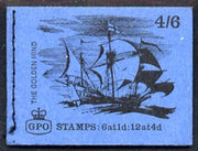 Great Britain 1968-70 Ships - Golden Hind 4s6d booklet (Sept 1968) complete and fine SG LP47