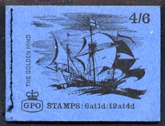 Great Britain 1968-70 Ships - Golden Hind 4s6d booklet (Sept 1968) complete and fine SG LP47