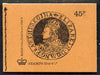 Great Britain 1973-74 British Coins #3 - Elizabeth Gold Crown 45p booklet (Sept 1974) complete and fine, SG DS1