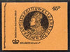 Great Britain 1973-74 British Coins #3 - Elizabeth Gold Crown 45p booklet (Dec 1974) complete and fine, SG DS2