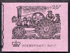 Great Britain 1971-73 Veteran Transport #3 - Showman's Engine 25p booklet (Oct 1971) complete and fine, SG DH43